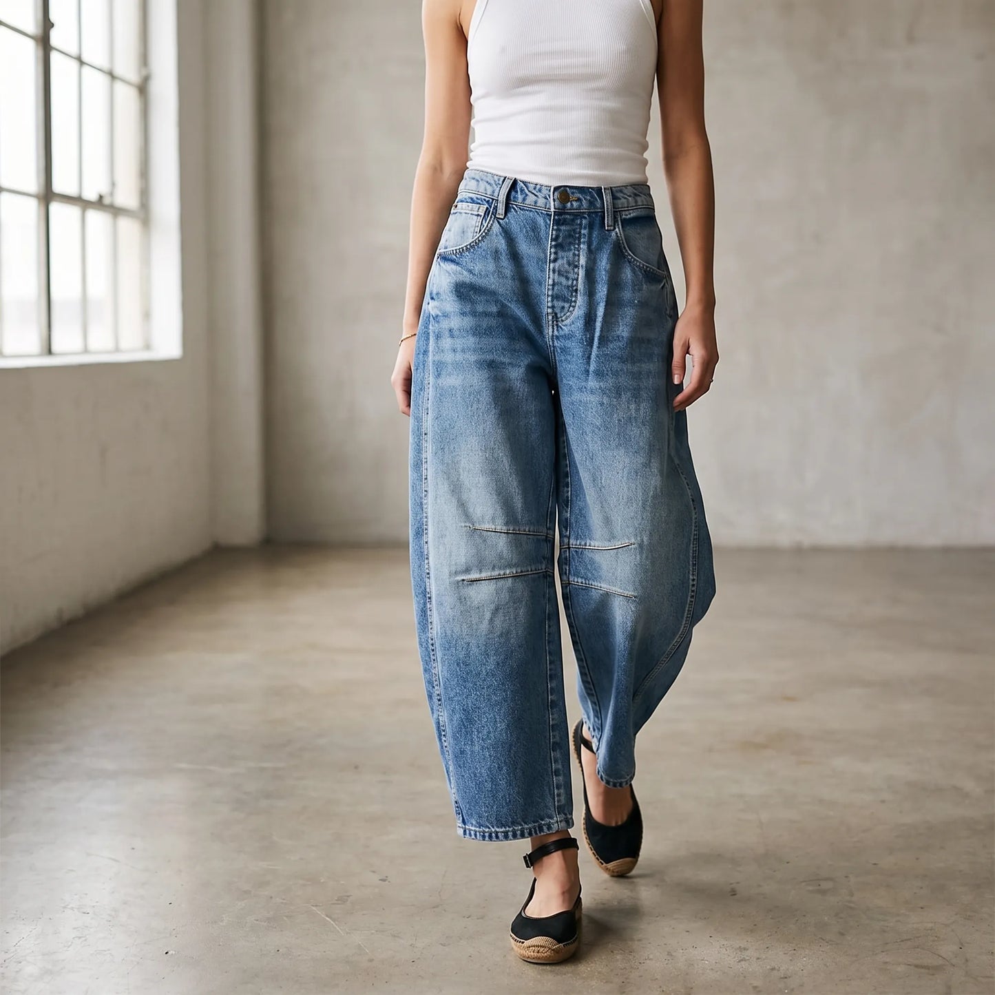 Barrel Jeans Damen -  Juanita