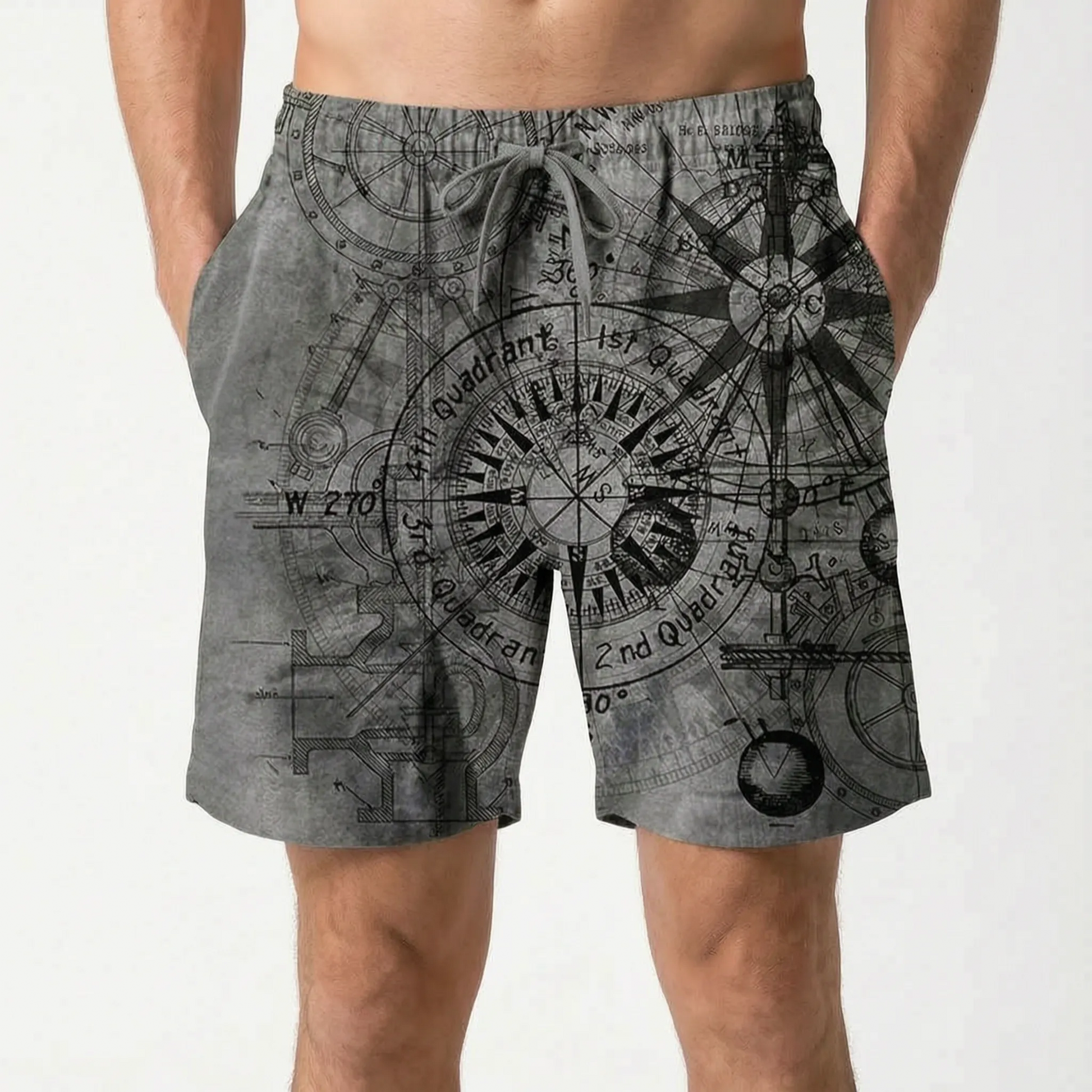 Bedruckte Freizeit-Badeshorts - Brezia