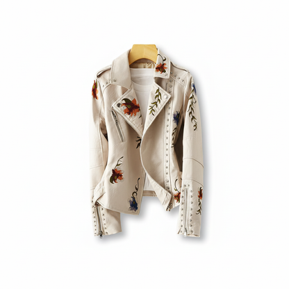 Bikerjacke Aus Leder -  Martina