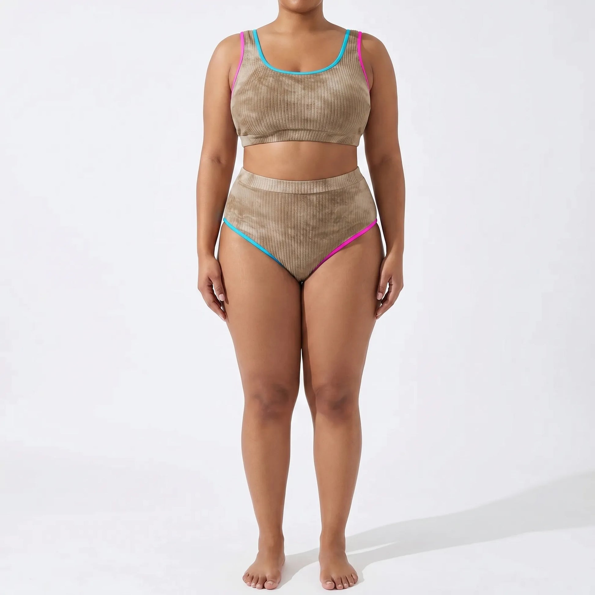 Bikini Set In Großen Größen Mit Batikmuster - Jean