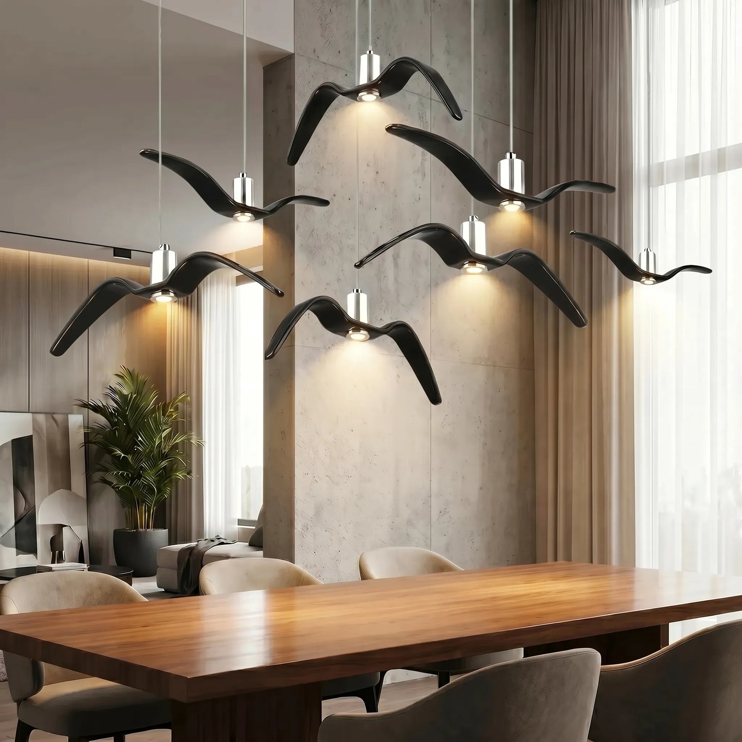 Bird-Shaped Sculptural Pendant Lamp -  Winglow