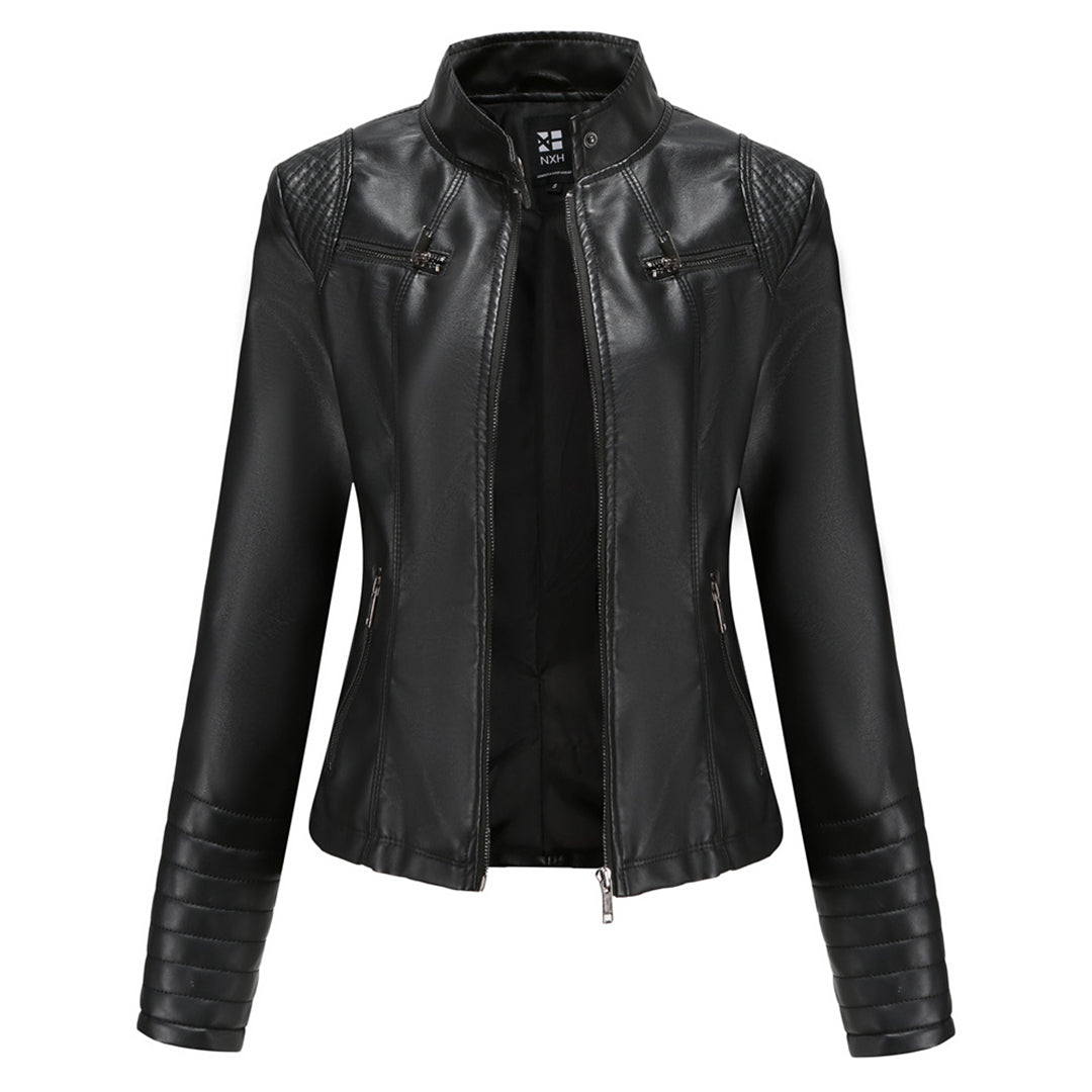 Stylisches Leder Damenjack – Elin