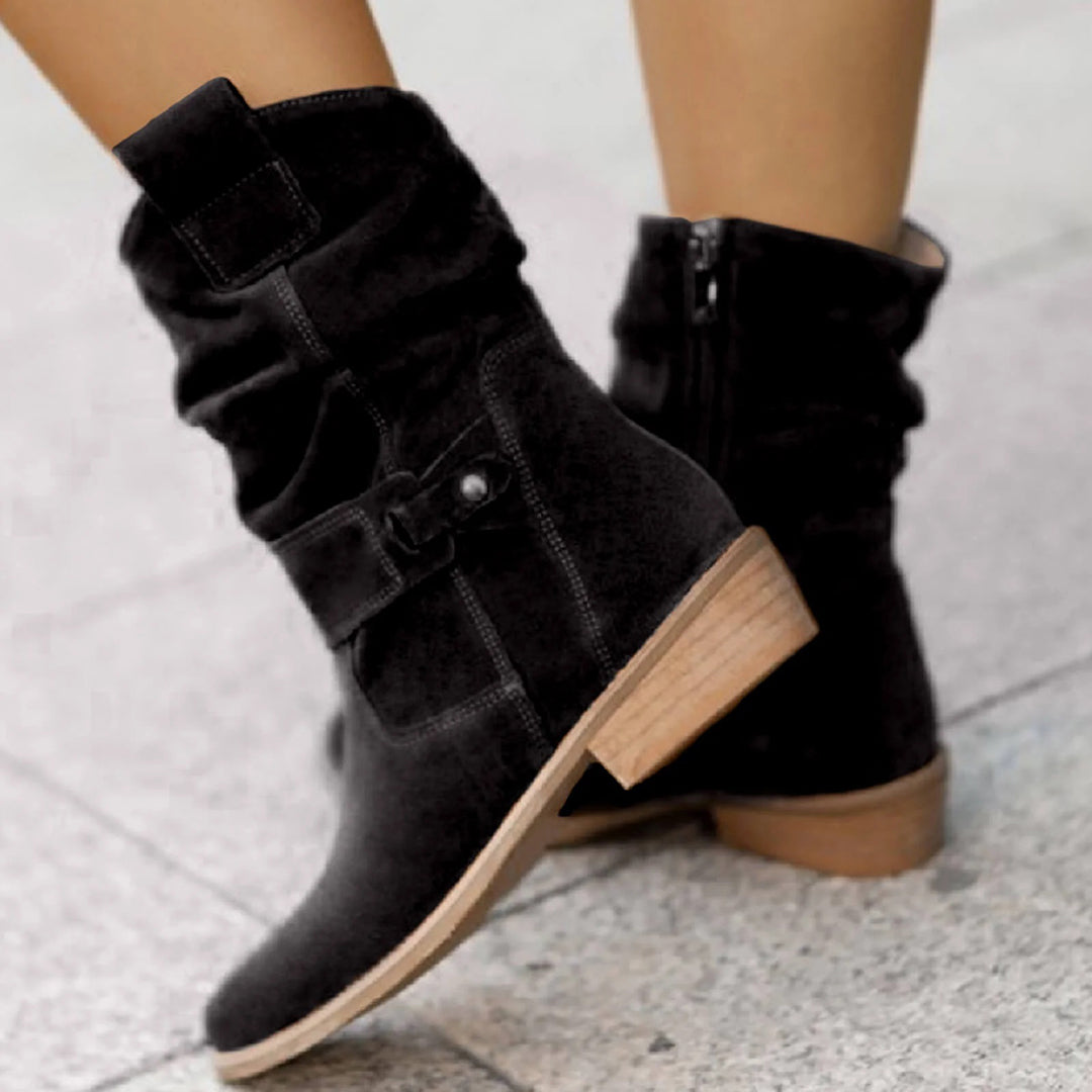 Trendiger Damen Herbst-Absatzstiefel – Elif