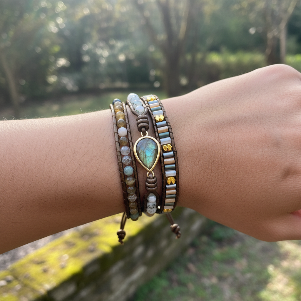 Boho-Wickelarmband - LabradorBracelet 