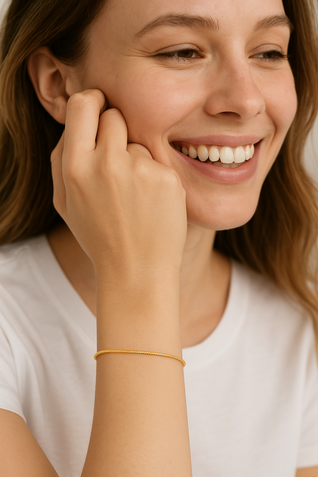 Bändchen  | Minimalistisches Armband mit Schlangen schließe