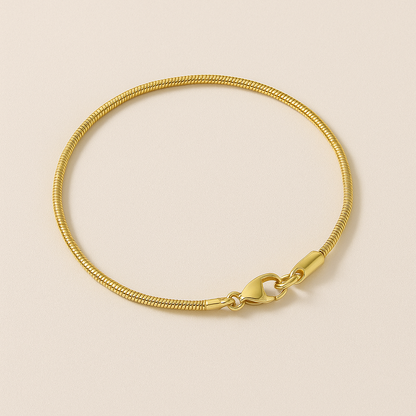 Bändchen  | Minimalistisches Armband mit Schlangen schließe