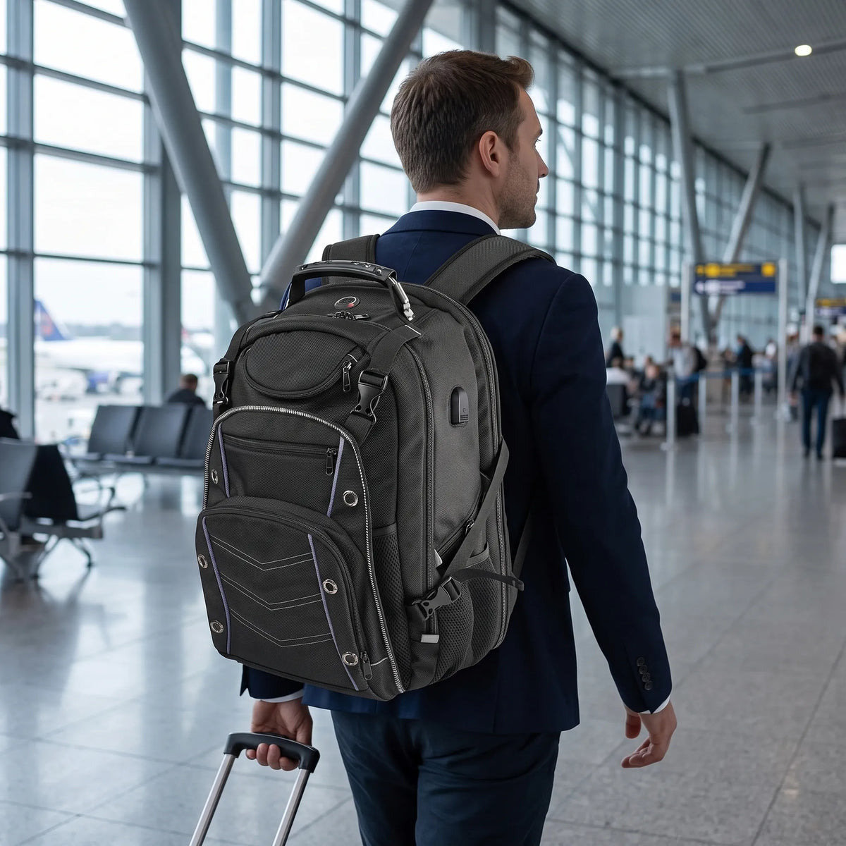Business-Reiserucksack mit Laptopfach – Valerio | 55 L