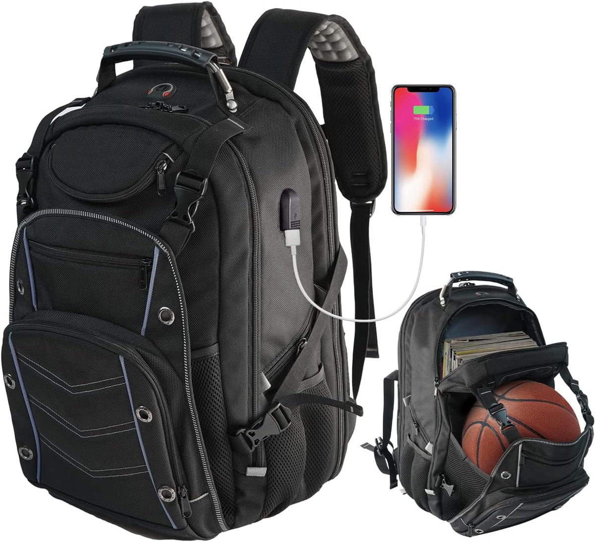 Business-Reiserucksack mit Laptopfach – Valerio | 55 L