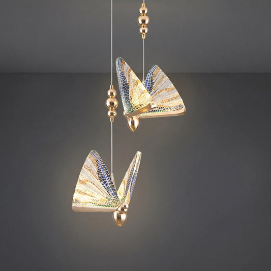 Butterfly-Shaped LED Pendant Lamp -  Flutterglow
