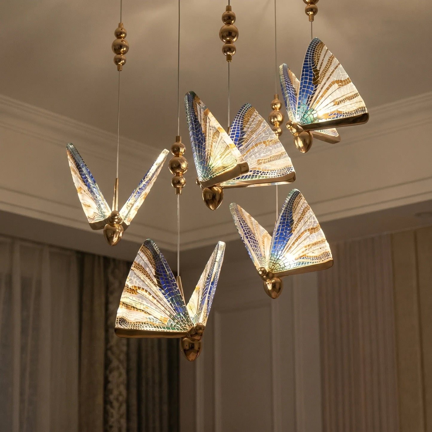 Butterfly-Shaped LED Pendant Lamp -  Flutterglow