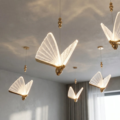 Butterfly-Shaped LED Pendant Lamp -  Flutterglow