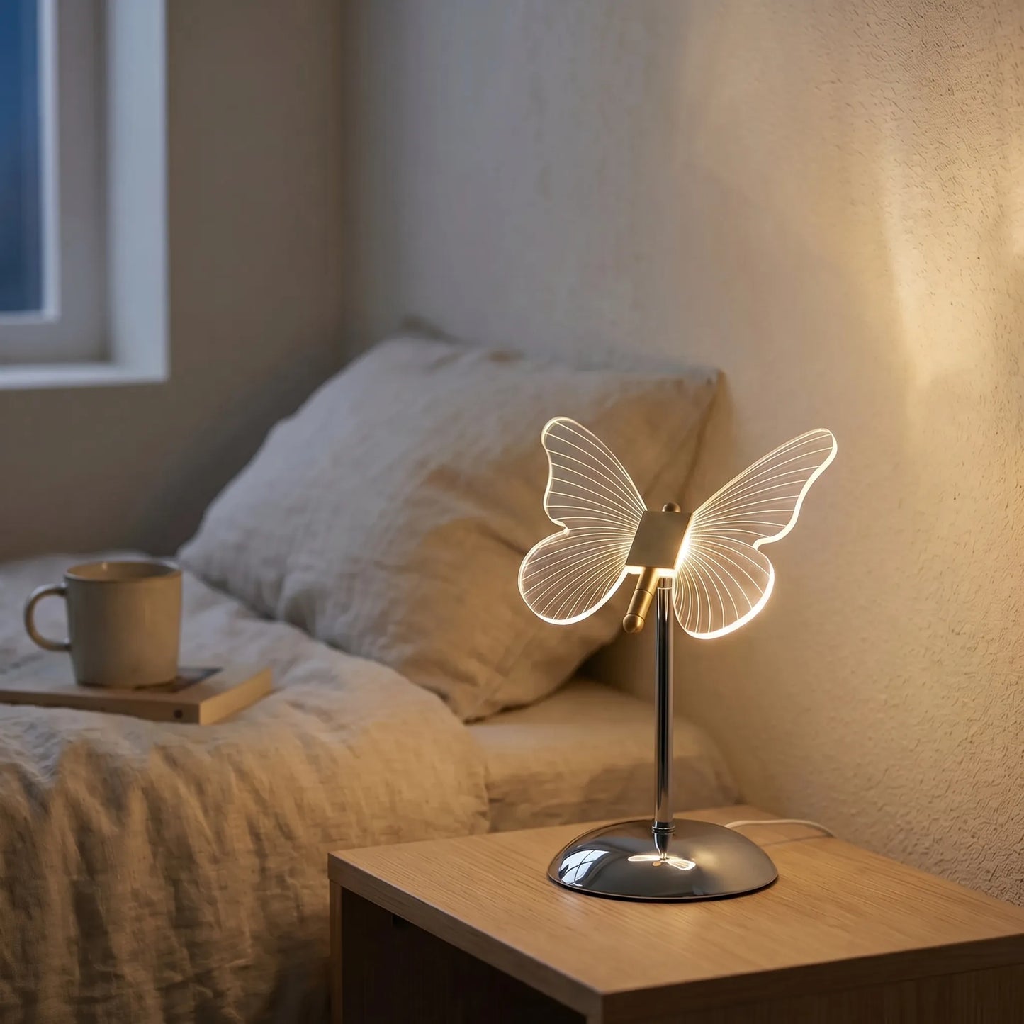 Butterfly-Shaped LED Table Lamp -  Flutterglow