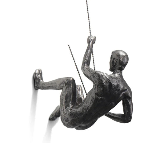 Bergsteiger-Wandskulptur – PeakFigures