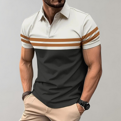 Gestreiftes Herren-Poloshirt – Mauro