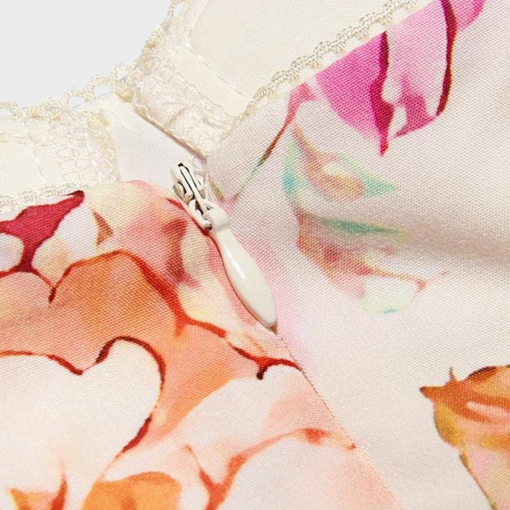 Geblümtes A-Linien-Midikleid – Mireille
