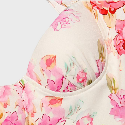 Geblümtes A-Linien-Midikleid – Mireille