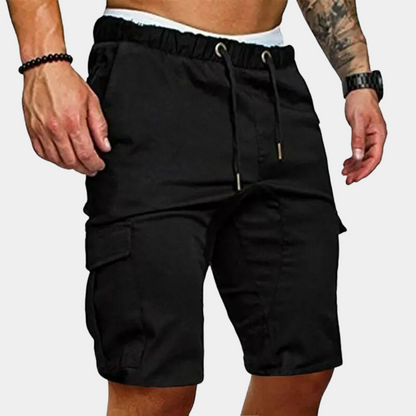 Herren-Shorts mit elastischem Bund und Seitentaschen – Brennan