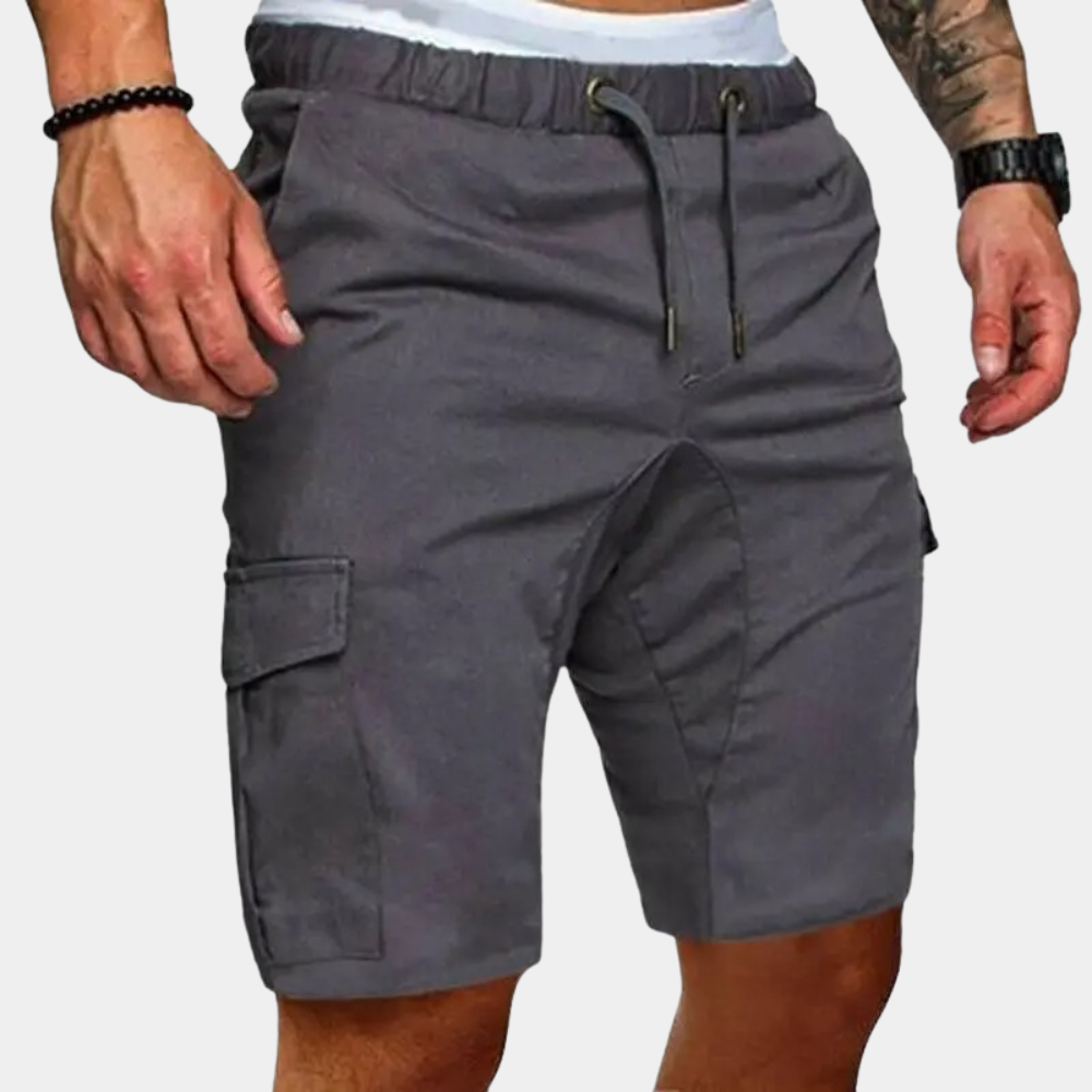 Herren-Shorts mit elastischem Bund und Seitentaschen – Brennan
