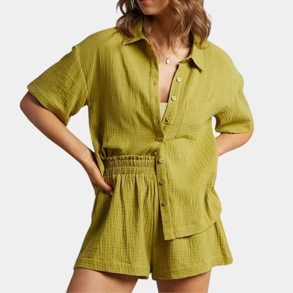 Bequemer zweiteiliger Damen-Sommeranzug – Liora