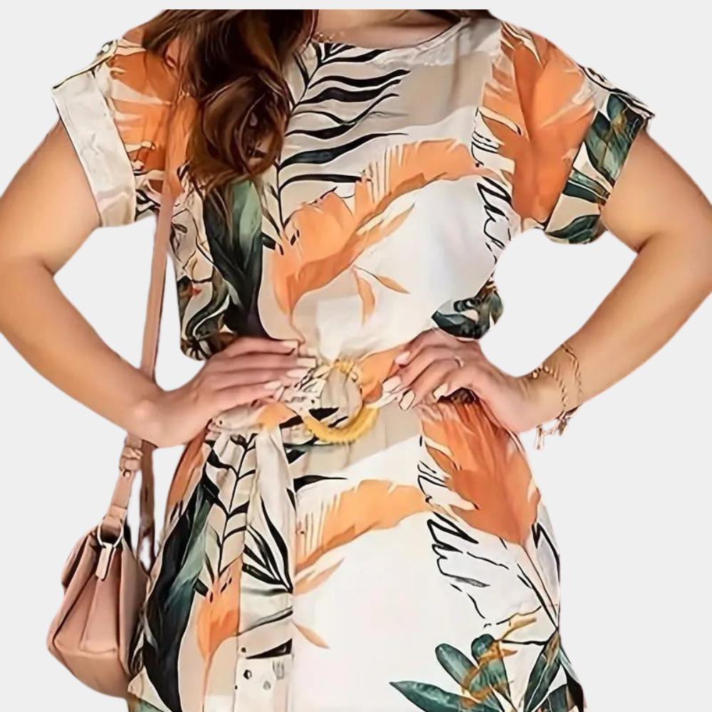 Sommerliches, geblümtes Kleid aus Stretchstoff – Élodie