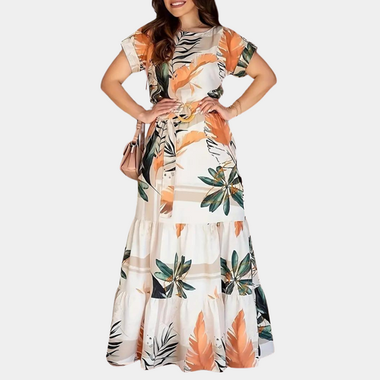Sommerliches, geblümtes Kleid aus Stretchstoff – Élodie