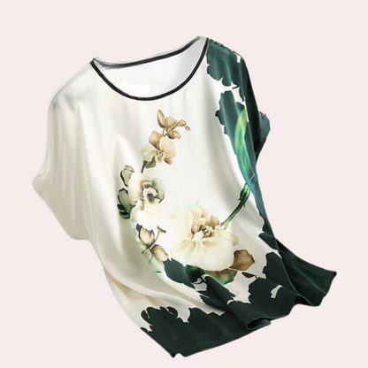 Sommer-Damen-T-Shirt mit Blumenmuster – Rivka