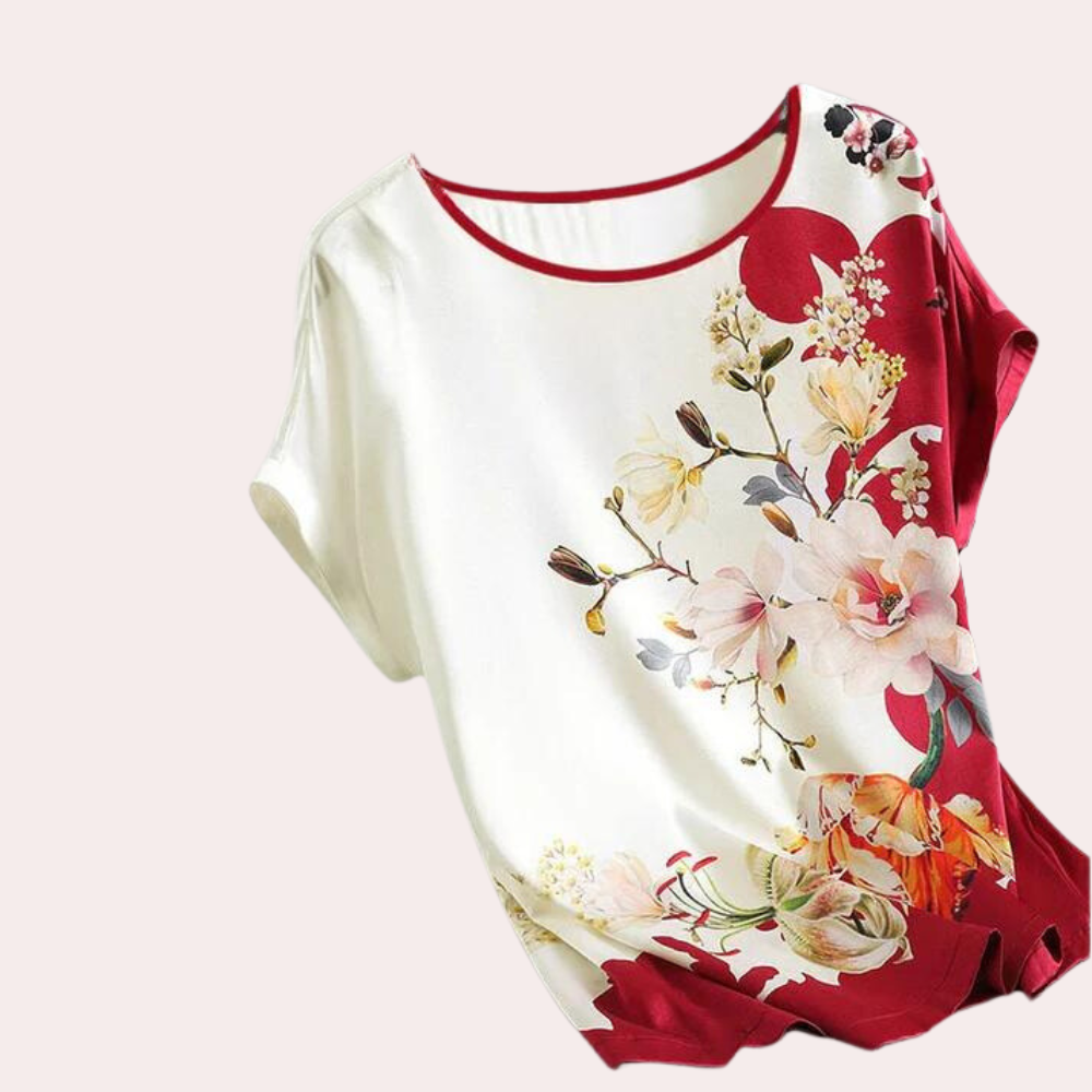 Sommer-Damen-T-Shirt mit Blumenmuster – Rivka