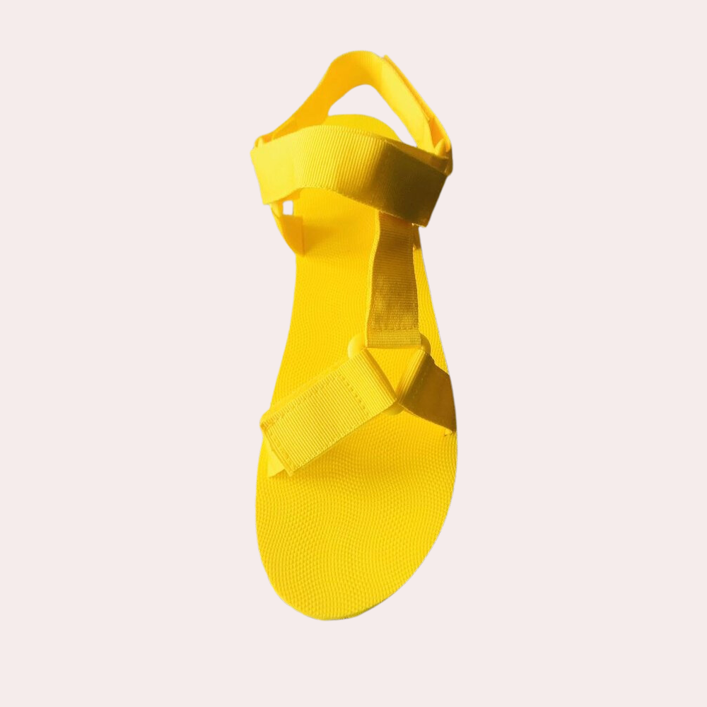Colorblock-Damensandale mit Komfortsohle - Chloé