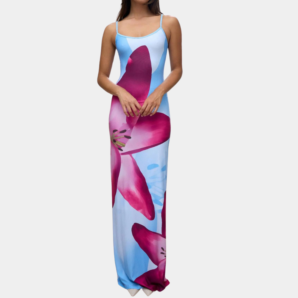 Bequemes Sommerkleid mit figurschmeichelndem Detail – Lucine