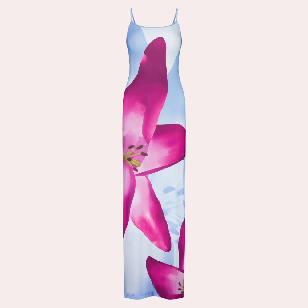 Bequemes Sommerkleid mit figurschmeichelndem Detail – Lucine