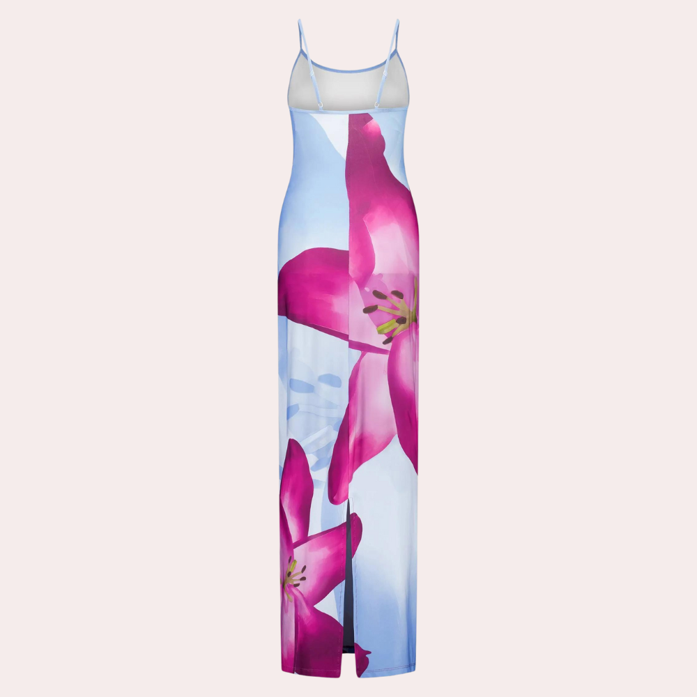 Bequemes Sommerkleid mit figurschmeichelndem Detail – Lucine