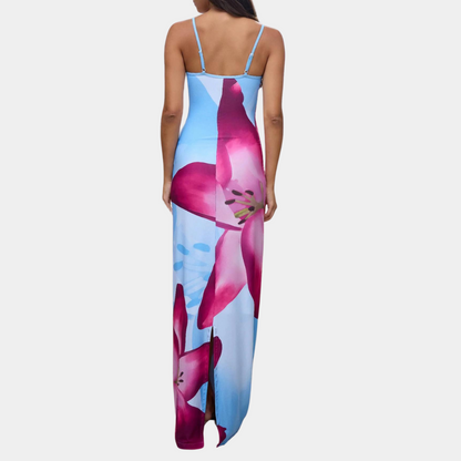 Bequemes Sommerkleid mit figurschmeichelndem Detail – Lucine