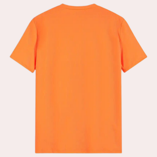 Oranges Herren-T-Shirt mit Rundhalsausschnitt – Jaron