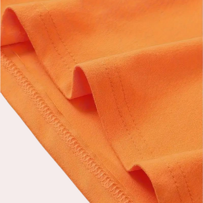 Oranges Herren-T-Shirt mit Rundhalsausschnitt – Jaron
