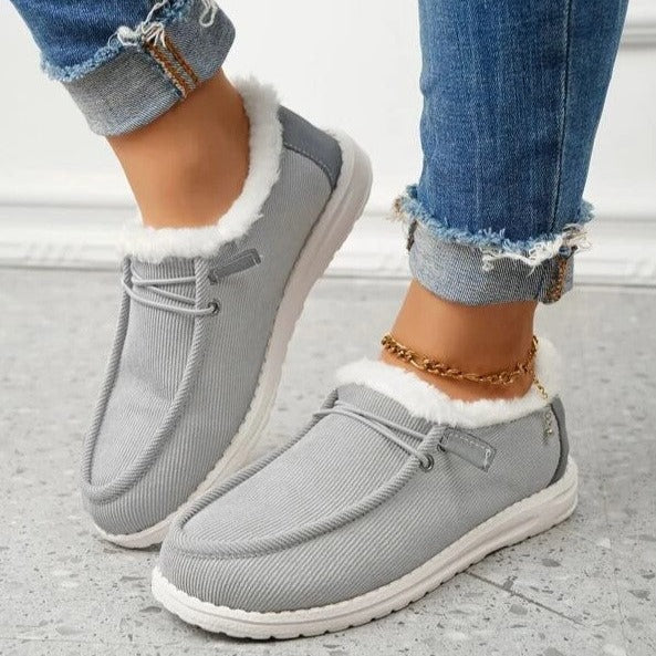 Damen Slip-On Winter-Schuhe mit Plüschfutter – Maren