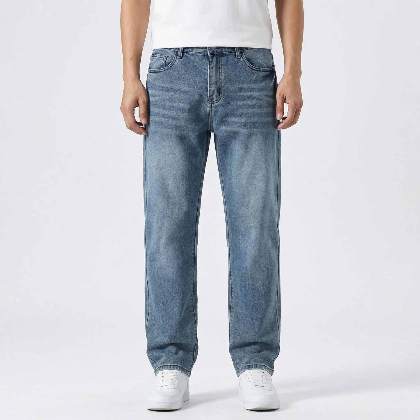 Casual Herenjeans Met Natuurlijke Taille - Wendell