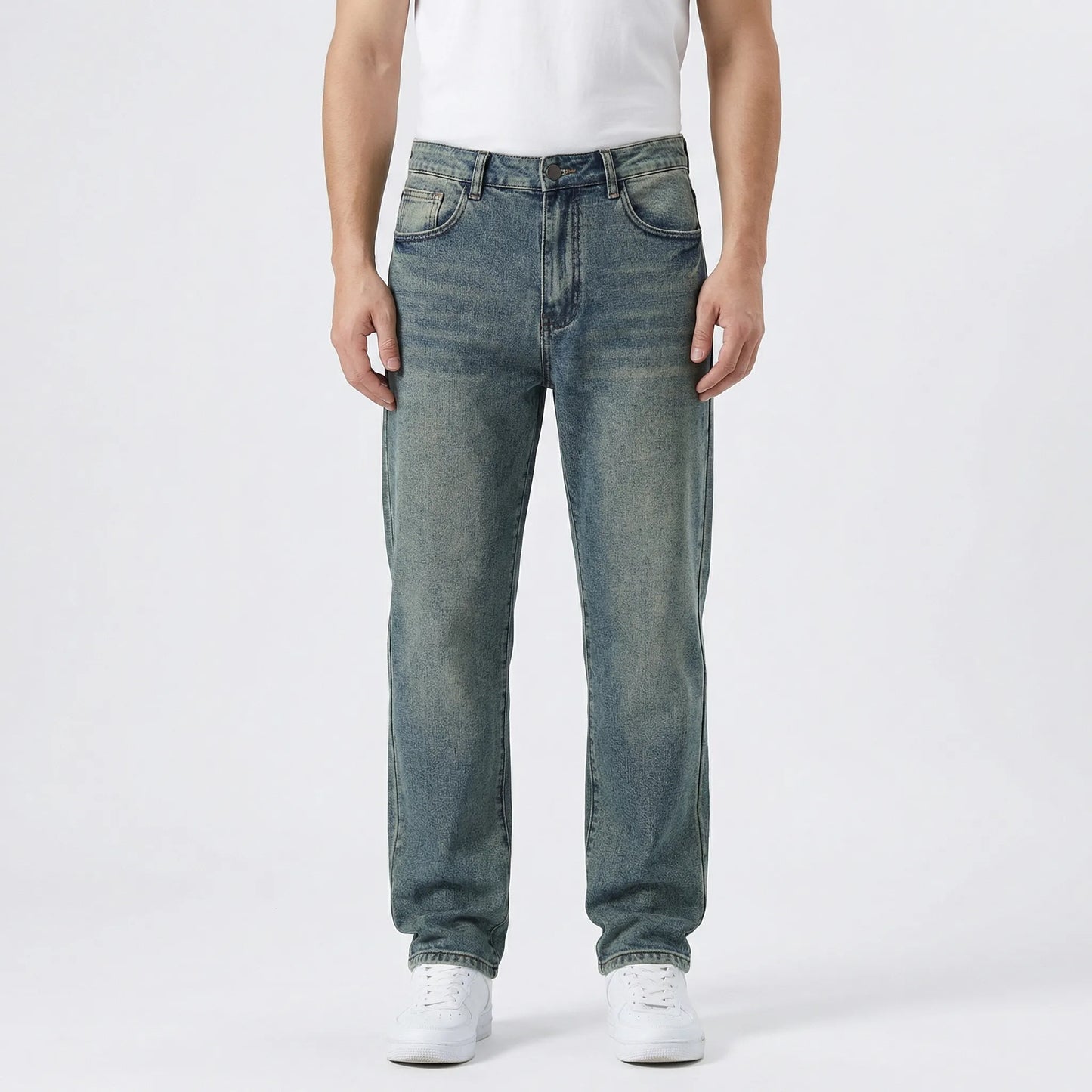 Casual Herenjeans Met Natuurlijke Taille - Wendell