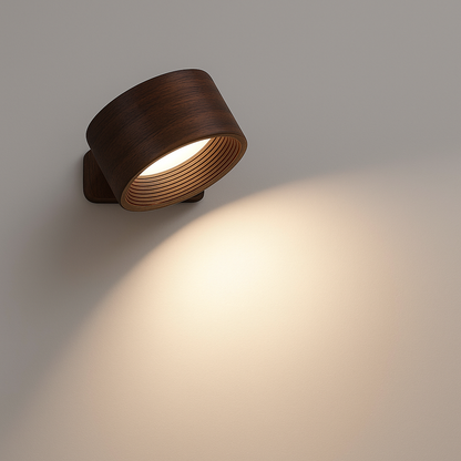 Wireless LED Wall Light with 360° Rotation, Touch Dimming, 3 Light Colors and USB-C Battery 4