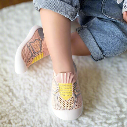 Baby Shoes with Snug Elastic Fit, Non-Slip Soles, Breathable Mesh, Ages 0-4 13