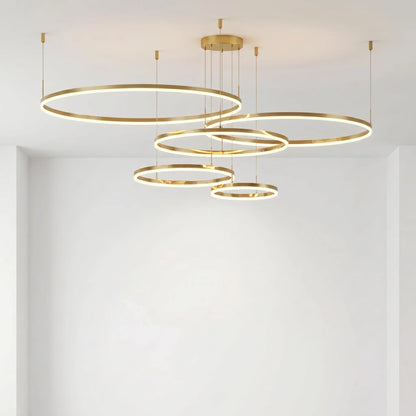 Circular Ring LED Pendant Chandelier -  Rinova