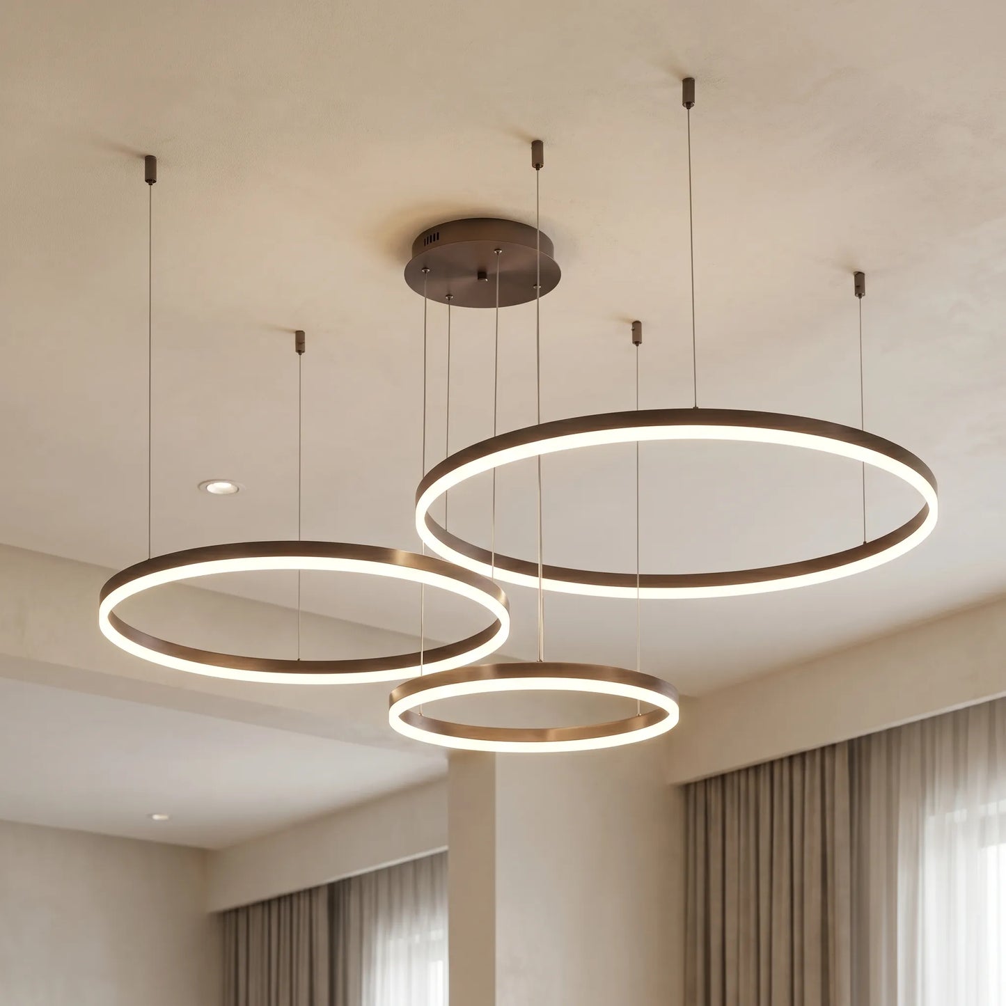 Circular Ring LED Pendant Chandelier -  Rinova