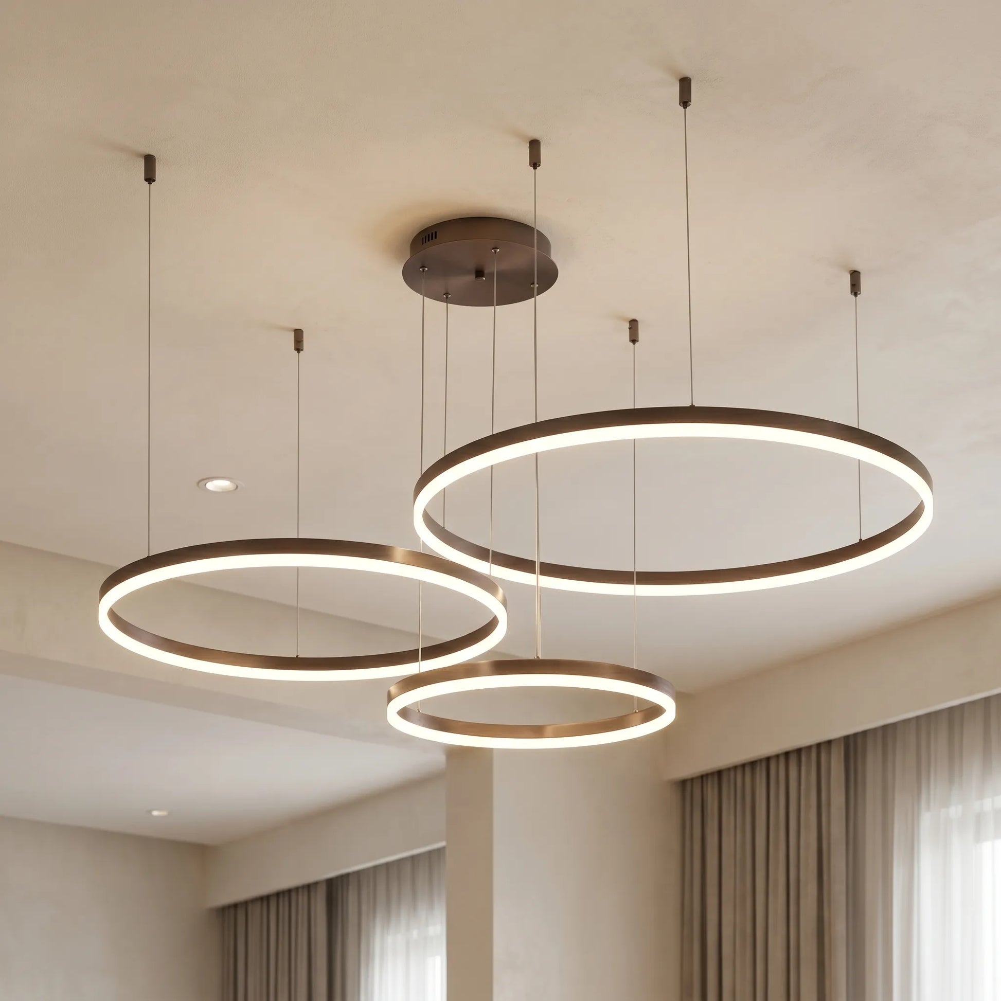 Circular Ring LED Pendant Chandelier -  Rinova