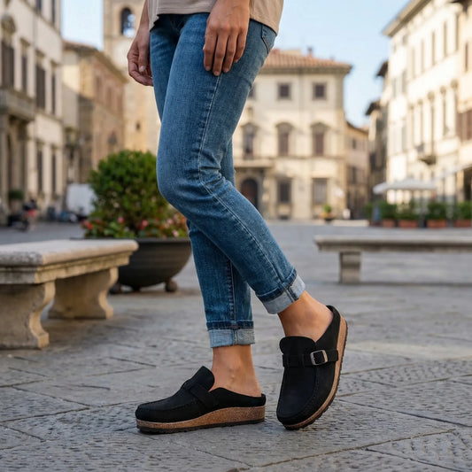 Classic Buckle-Detail Slip-On Loafer - Sheila