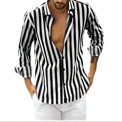 Classic Shirt With A Modern Stripe Pattern - Ramiro