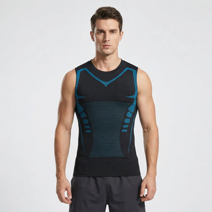 Close-Fit Graphic Print Training Top - Armando