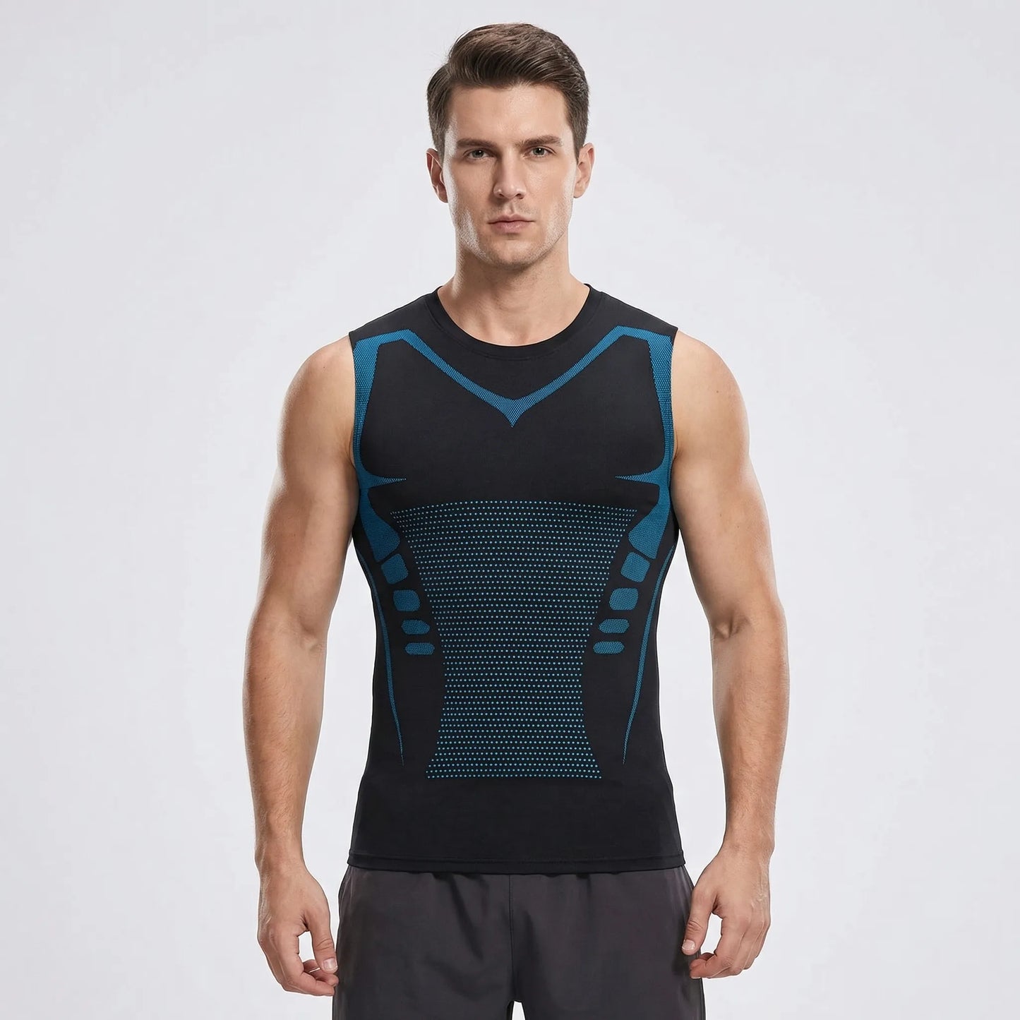 Close-Fit Graphic Print Training Top - Armando