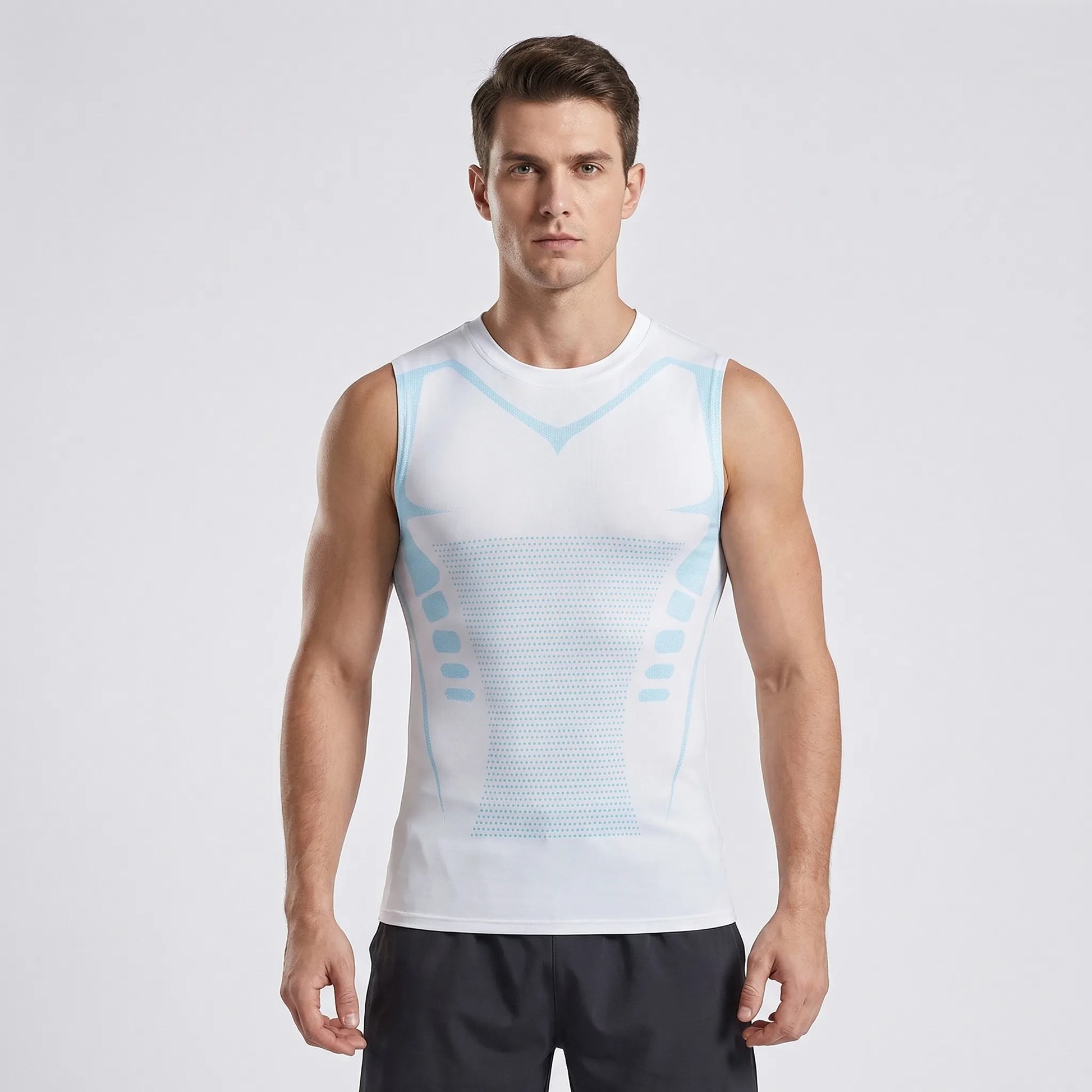 Close-Fit Graphic Print Training Top - Armando