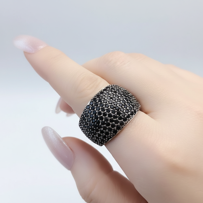 Cocktail-Ring Mit Pavé-Fassung - PaveShine 