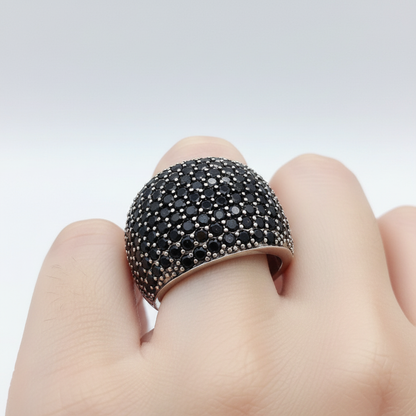 Cocktail-Ring Mit Pavé-Fassung - PaveShine 