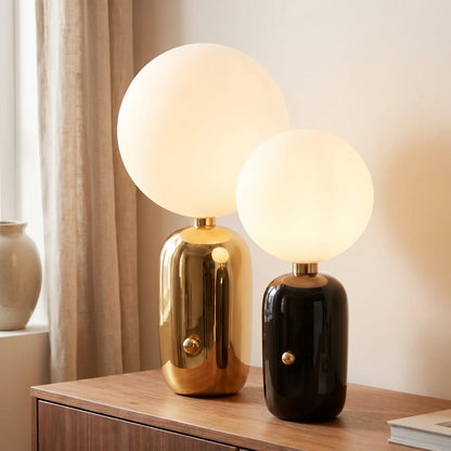 Contemporary Globe Table Lamp -  Glowria
